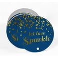 thumbnail image 2 of Inkdotpot Pack Of 100 Let Love Sparkle Wedding Favor Paper Tags Craft Real Gold Foil Hang Tags, 2 of 6