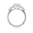 thumbnail image 2 of Dash Jewel Brilliant 1.7 Ct Round Cut Diamond Rings - 14K White Gold Plated Ring -Modern Solitaire Engagement Wedding Ring - Gorgeous Design Ring for Gifts - White Diamond Rings On Clearance, 2 of 6