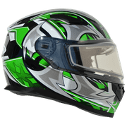 Vega Ultra Full Face Snownmobile Helmet with Heated Dual Lens Shield