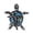 Blue 1Pack, variant on Vintage Huge Blue Stone Glass Shell Turtle Tortoise Animal Figural Brooch Pin,4x4 cm,Brown