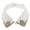 White, variant on Wxqbjtam Women's Peter Pan Lapel Detachable Necklace Rhinestones Fake False Collars - White