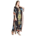 thumbnail image 3 of Oussum Women Plus Size Kaftan Maxi Dress Kimono Sleeve Caftan Party wear Casual Dresses Online, 3 of 8