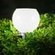thumbnail image 2 of Led 200mm Solar Wall Pillar Lamp Outdoor Round Ball Round Light(white), 2 of 2
