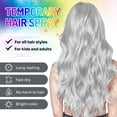 thumbnail image 4 of Temporary Hair Color Spray,White Hair Dye Wax Root Cover Up Washable Styling Pomades for Men Women Youth,All Day Hold, 4 of 9