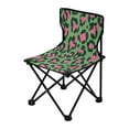 thumbnail image 2 of Folding Chair Camping Chair For Camping Picnicking Outdoor Beach and Travel Leopard Print with Pink Accents, 2 of 8