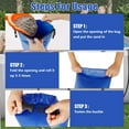 thumbnail image 5 of NeoMart 2 Pack Universal Pool Step Weights, 25L/50LB No Breaken Pool Ladder Weights for Above Ground Pools, Waterproof Pool Sand Stair Weights for Pool Steps, Easy&Quick Fill Sand (Blue), 5 of 14