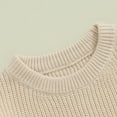 thumbnail image 4 of BemeyourBBs Big Sister Little Sister Matching Outfits Toddler Baby Girl Chunky Sweater Warm Sweatshirt Knit Fall Winter Clothes, 4 of 7