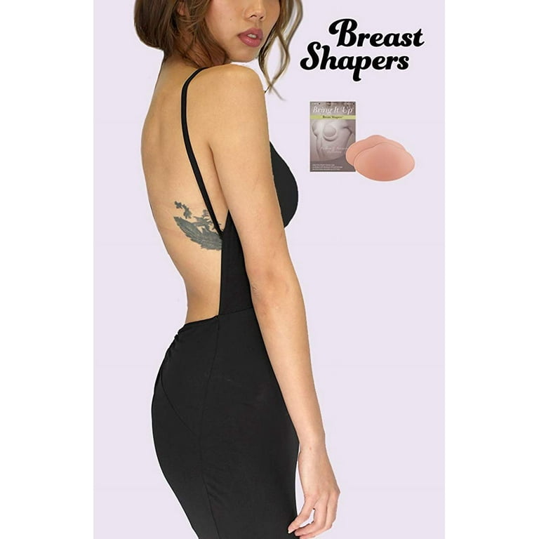 Bring It Up Women's Breast Shapers, Clear, C/D 
