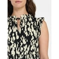 thumbnail image 5 of Time and Tru Women’s and Women’s Plus Flutter Sleeve Cotton Mini Dress, Sizes XS-4X, 5 of 6