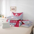 thumbnail image 6 of Homewish Boys Ball Game 7-Piece Twin Bedding Sets,Baseball Sport Bedding Comforter Set,Gray Red Sheet Sets For Boys Kids,Super Cozy Room Decor Reversible, 6 of 8