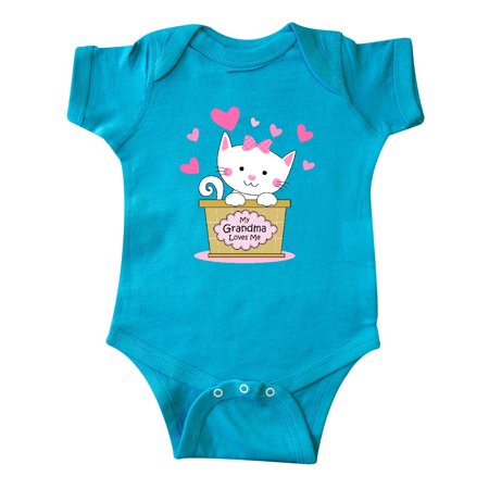 

Inktastic Kitty Grandma Loves Me Gift Baby Girl Bodysuit
