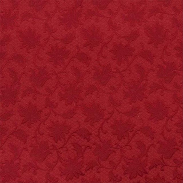 Designer Fabrics E504 54 Po. Grand Rouge, Tissu Jacquard Floral Tressé de Qualité