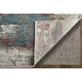 thumbnail image 4 of Feizy Cadiz Modern Abstract, Gray/Red/Blue, 7'9" x 11' Area Rug Sheen Industrial Watercolor Floor Rug for Living room Bedroom, 4 of 9