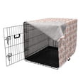 thumbnail image 3 of Ethnic Dog Crate Cover, Geometrical Repetitive Arrangement on Plain Background, Easy to Use Pet Kennel Cover Small Dogs Puppies Kittens, 7 Sizes, Mauve Taupe Peach, by Ambesonne, 3 of 6