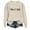 Beige, variant on HNMKIU Women's Casual Crew Neck English Letters I'm A Printed Hoodless Sweatshirt Yellow,S