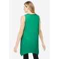 thumbnail image 2 of Woman Within Plus Size Sleeveless Hanky Hem Tunic, 2 of 3