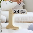 thumbnail image 5 of Ywmsfl Desk Permanent Calendar Flipping Permanent Calendar with Dates Week Month Displays Tabletop Calendar for Home Decoration, 5 of 7