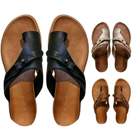 

Sandals for Women Summer Sandals Casual Beach Open-Toe Shoes