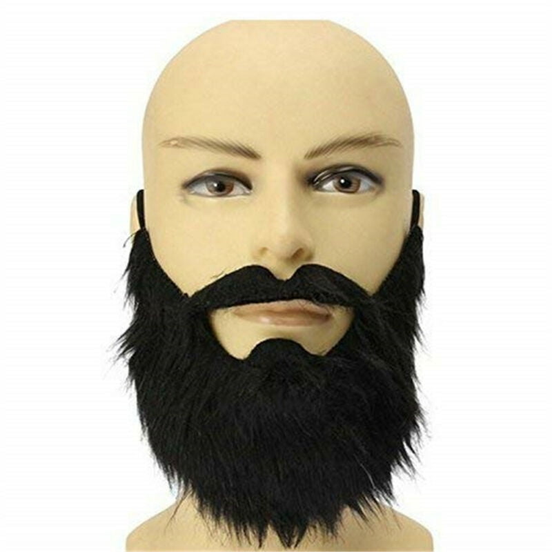 Accessoires De Fête Fausse Barbe Et Moustache Pour Barbe Costumée