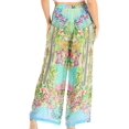 thumbnail image 2 of Sakkas Anie Women's Boho Casual Flowy Flare Palazzo Wide Leg Pants Floral Print - 488 - One Size, 2 of 5