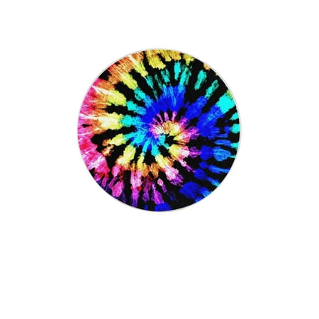 

Circular Drink Coasters Set Rainbow Tie Dye Beautiful Home Decor Diatomite Heat-Resistant Diatomite Protect Table Countertop