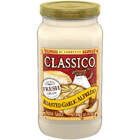 Classico Roasted Garlic Alfredo Pasta Sauce 15 oz. Jar - Walmart.com