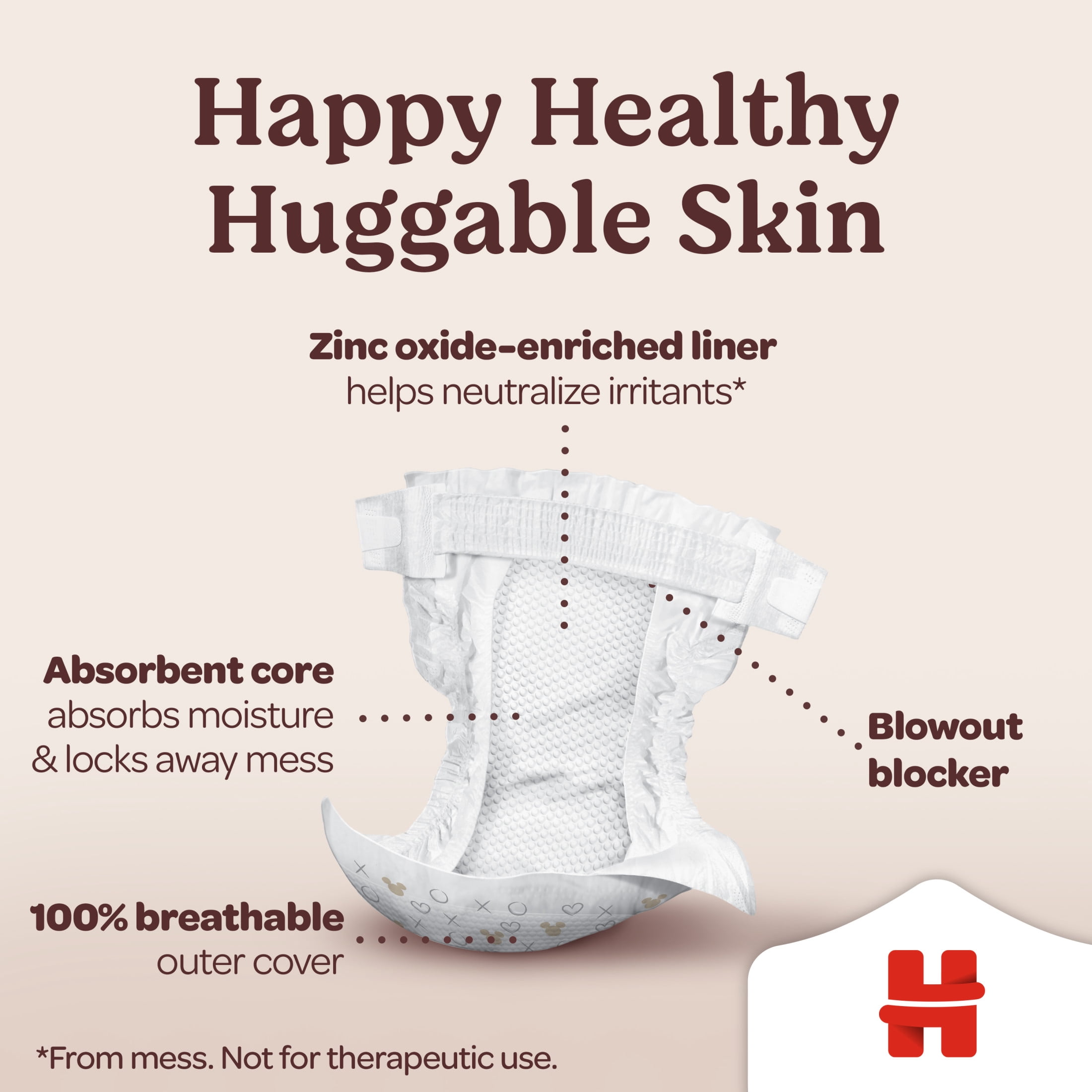 Huggies Skin Essentials Baby Diapers, Size Newborn (6-9 lbs), 76 Count (Select for More)