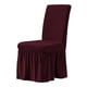 thumbnail image 1 of Funda de comedor, te suave, extraíble, , funda protectora para asiento para decoración del hogar, Vino rojo Baoblaze Fundas de asientos de comedor, 1 of 7