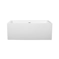 thumbnail image 2 of Melody 60 Inch Freestanding Bathtub in White with Shiny White Drain and Overflow Trim, 2 of 5