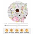 thumbnail image 6 of 15 Inch Round Placemats Set of 4, Happy Easter Non Slip Heat Insulation PP Table Mats, Spring Easter Bunny Eggs Floral Gray Wooden Washable Place Mats for Kitchen Dining Party Table Decor, 6 of 7