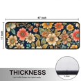 thumbnail image 5 of Kitchen Rugs Sets Of 2,Pioneer Flower Floral Print Pattern Anti Fatigue Kitchen Mat Rugs Non Slip Washable,Decorative Kitchen Floor Mats for Kitchen,Sink,Laundry,17"x47"+17"x47", 5 of 5
