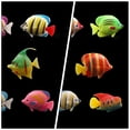 thumbnail image 3 of 8 piezas de peces falsos de colores, modelo de pecera, peces decorativos de plástico, simulación de peces flotantes, decoración, 3 of 5
