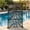 47*72inch 05 - palm leaf style, variant on Outdoor Privacy Screen, Decorative Metal Privacy Panel with Palm Leaf Cutout, Freestanding Garden Divider for Patio, Balcony, Poolside, Black