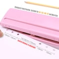 thumbnail image 4 of Punch,A4 A5 A6 Dairy Planner Binder Planner Binder With Binder With 6 Puncher A4 A5 A6 B7 Dairy A5 A6 B7 Punch Puncher With 6 Sheet Mewmewcat Qisuo White Puncher Siuke Adjustable, 4 of 6