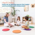 thumbnail image 3 of ECR4Kids SoftZone Colorful Round Floor Pad Seating Set, Classroom Furniture, Assorted, 6-Piece, 3 of 9