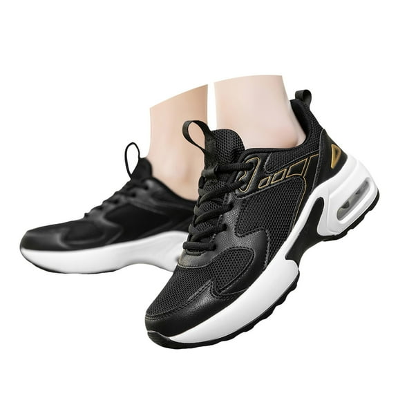 Air Cushion Running Shoes for Women Breathable Lace up Non Slip Work Walking Women's Fashion Sneakers