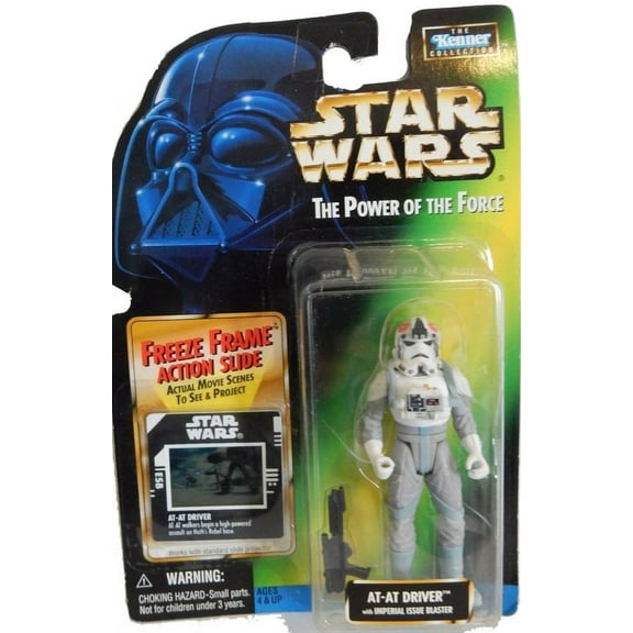Star Wars Power of the Force AT-AT Driver Figure with Freeze Frame Action Slide