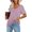 Pink, variant on SEMPAI T-Shirts Women tops Short Sleeve V-Neck Womens tops Summer tops Classic Fit Stylish Print Plus Size Blouses for Womens Mothers Day