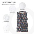 thumbnail image 3 of Xecao Garden Gnomes print basketball shirt for both men and women, a unisex basketball jersey perfect for theme parties-Medium, 3 of 6
