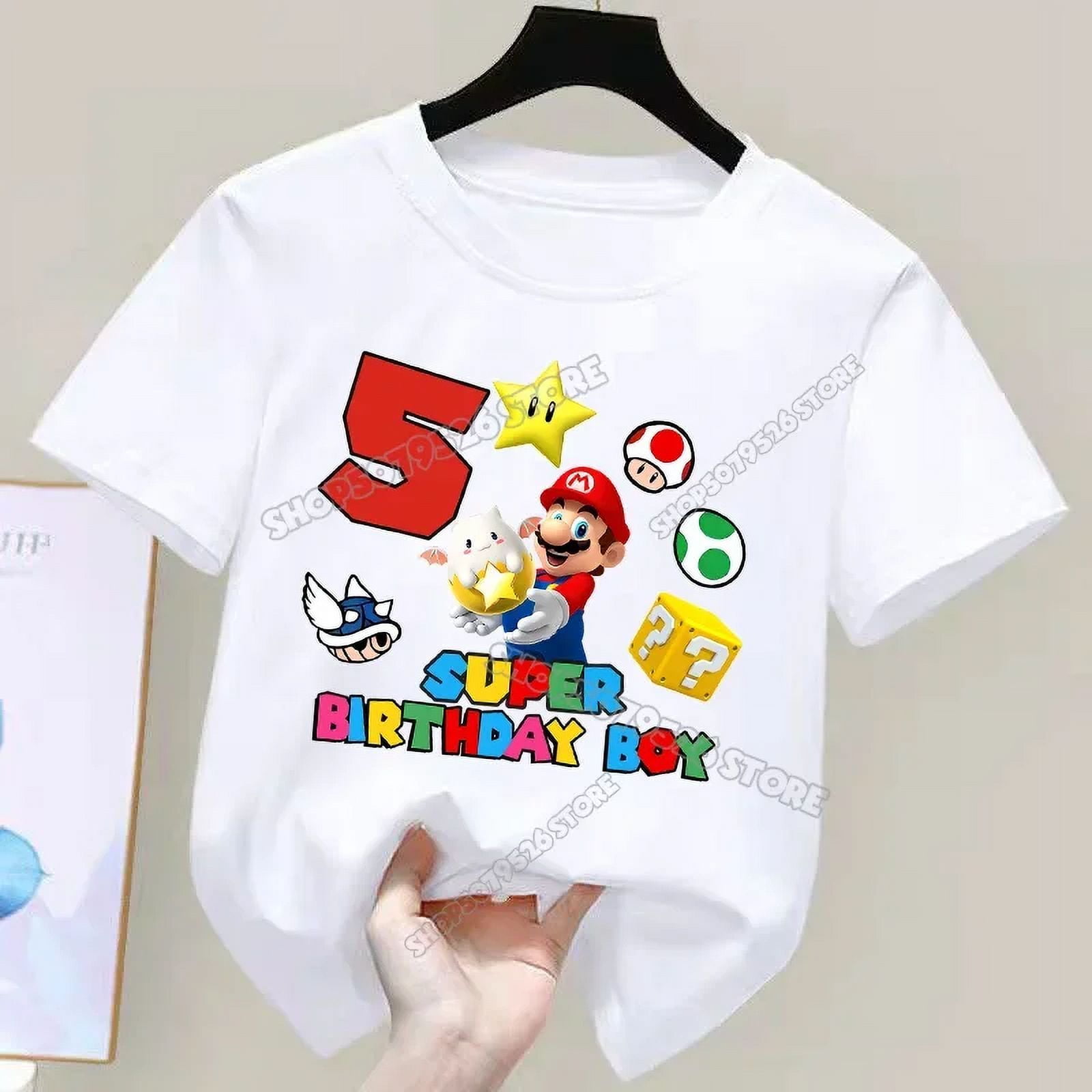 Camisas Personalizadas Camiseta NiÃ±o Mario Bros Blusa Super Mario