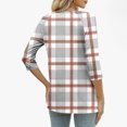 thumbnail image 5 of Cutuoiiu Loose 3/4 Sleeve Tops for Women Button V Neck Casual Tshirts Gifts, 5 of 5