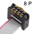 thumbnail image 3 of IDC 8 Pins Connector Flat Ribbon Cable Female Connector 30cm 2mm Pitch,5pcs, 3 of 5