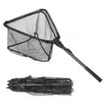 thumbnail image 1 of Folding Fish Landing Net Portable Collapsible Triangular Fly Fishing Net, 1 of 8