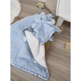 thumbnail image 3 of Gerber Baby Boy or Girl Gender Neutral Ultra Plush Security Blanket with Satin Trim, 3 of 9