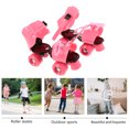 thumbnail image 4 of OUNONA Pink Children Roller Skates 1 Pair For Beginner Skaters In Outdoor Activities, 4 of 6