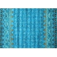 thumbnail image 1 of Ahgly Company Indoor Rectangle Abstract Light Blue Contemporary Area Rugs, 2' x 3', 1 of 4