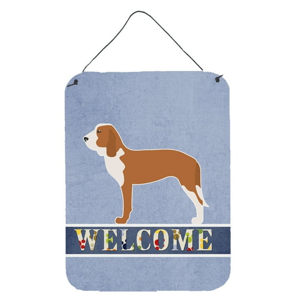 Carolines Treasures BB5495DS1216 Spanish Hound Welcome Wall or Door Hanging Prints
