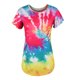 thumbnail image 4 of Top casual de manga corta para mujer con cuello redondo y estampado de degradado sexy de verano Fridja  ghk5704, 4 of 5