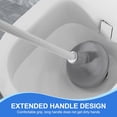 thumbnail image 4 of 2 Pack Toilet Brush and Plunger Set, 3 in 1 Toilet Bowl Brush and Holder with Crevice Cleaning Brush Wall Mounted Household Bathroom Cleaning Tools Combo, 4 of 6