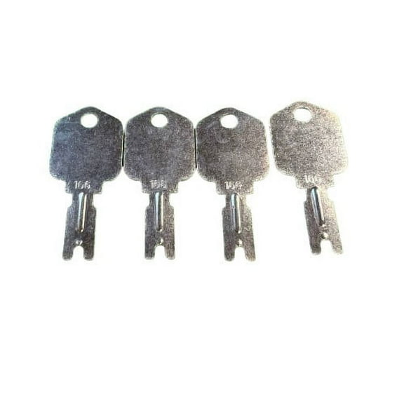4 Pack 4# 91033317 A214062 166 Ignition Key fits Clark Yale Hyster Komatsu Gradall Gehl Crown Forklift